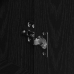 Aparador Juego de 2 Roble Negro Madera, Mangos de Metal Mediano