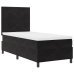 Cama Box Spring con Colchón y LED Negra 90x200 cm de Terciopelo
