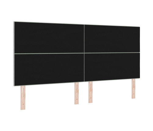Cabecero  con Botones Acolchados Gris Claro 200 cm Terciopelo