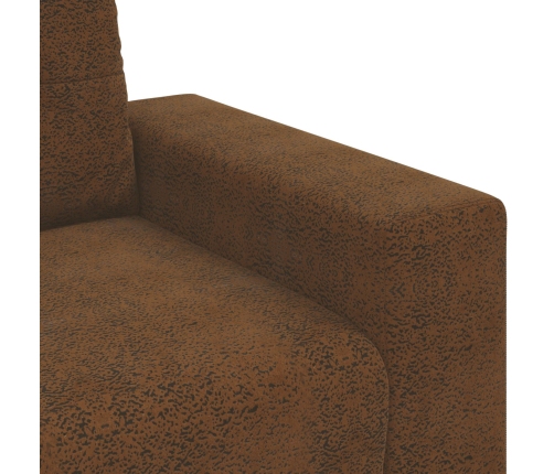 Sofá Loveseat  Marrón 120 cm de Piel Sintética