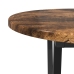 Mesa de café de roble ahumado 80x40x40,5 cm de madera ingenierizada y metal