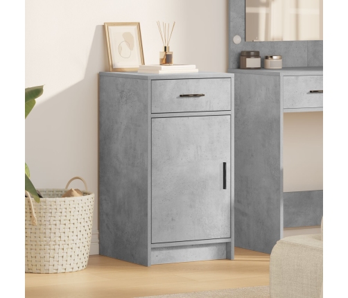Mueble de Entrada Gris Concreto 40x41x75 cm Madera Elaborada