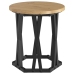 Mesas Laterales Apilables  3 pcs de Madera de Roble Artesanal