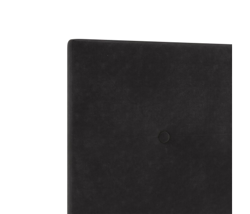 Cabezal  Button Tufted Negro 80 cm Terciopelo
