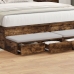 Mesa de Noche  Roble Ahumado Madera Durable 160 x 36.5 x 16.5 cm