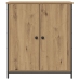 Aparador  de Roble Artesanal 70x30x80 cm de Madera Ingenierizada y Acero