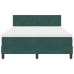 Cama Box Spring  con colchón Verde Oscuro 140x200 cm Terciopelo