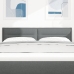 Cabecero Diseño Líneas Gris Oscuro 80 cm Tela