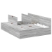 Armazón de cama  Gris Sonoma Tablero de partículas Queen