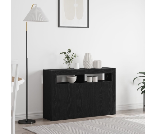 Aparador  Roble negro Madera engineered 116 x 30 x 75 cm