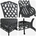 Set de 3 Negro Aluminio Fundido Grande