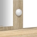 Mesa de Tocador  con Luces LED en Roble Sonoma, 102x33x135 cm