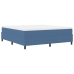 Cama Box Spring  Azul Super King Tela de Pana