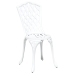 Sillas de jardín  2 pcs de aluminio fundido blanco