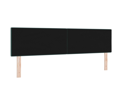 Cabecero Button Tufted Verde Oscuro 180 cm de Terciopelo