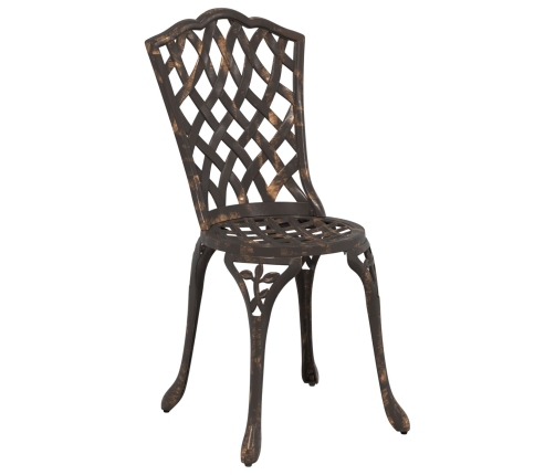 Conjunto de Comedor de Jardín de 5 Piezas  - Bronce Aluminio Fundido