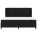 Cama Box Spring con Colchón  Negro 200x200 cm Tela