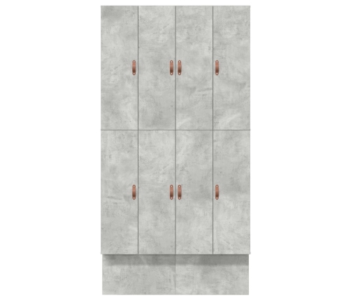 Estructura de Cama con Almacenamiento  Gris Concreto