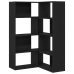 Armario Esquinero  Negro Roble 140x30x140 cm Madera Elaborada