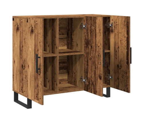 Sideboard  con 3 puertas de madera vieja 90x34x80 cm de madera compuesta