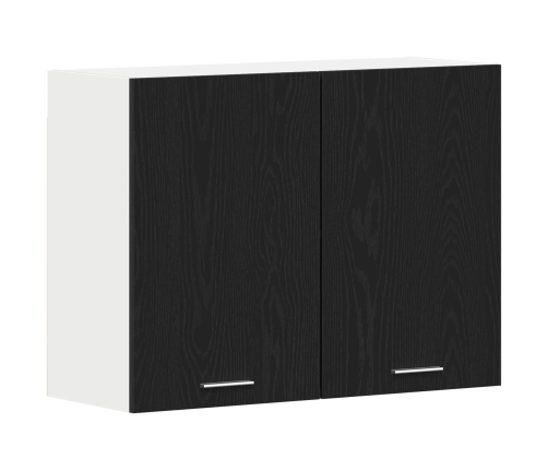 Armario colgante de roble negro  - 80x31x60 cm - Hecho de madera elaborada