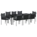 Set de 5 Negro, Gris Oscuro