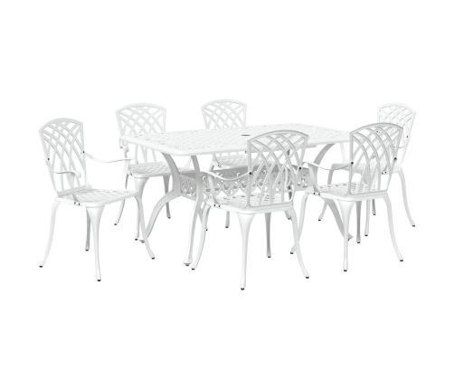 Set de 4 Blanco Aluminio Fundido Grande