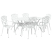Set de 4 Blanco Aluminio Fundido Grande