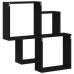 Armario de pared  Negro Roble 80x15x78,5 cm Madera de ingeniería