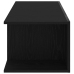 Mueble de TV  con luces LED en roble negro, 90x39x30 cm, de madera elaborada