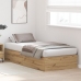 Estructura de Cama de Almacenamiento  Roble Artesanal 100x200 cm