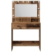 Mesita de Tocador  con Luces LED de Madera Vieja 79x41x135 cm