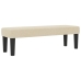 Cama Box Spring  con Colchón y Banco Crema 140x190 cm Tela