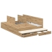 Estructura de cama con almacenamiento  Roble artesanal