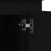 Alacena Negro Roble 132x35,5x103,5 cm Madera Elaborada