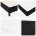 Cama Box Spring  con colchón Negro 160x200 cm Terciopelo