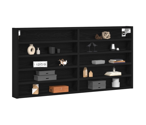 Mueble de exhibición montado en la pared de  en madera de roble negro