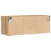 Gabinetes para TV de  con luces LED 2 piezas en roble artesanal 80x30x30 cm