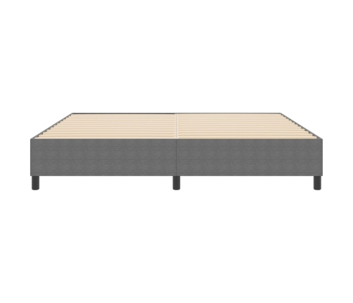 Cama Box Spring Gris Claro 200x200 cm Tela de Corduroy