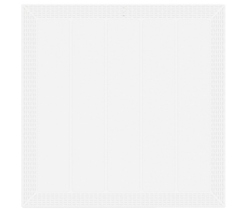 Juego de Comedor de Jardín de 3 Piezas con Cojines Blanco Ratán Sintético