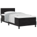 Cama Box Spring  con Colchón Negro 90x200 cm Terciopelo