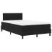 Estructura de Cama  con Colchón Negro y Blanco Tela 120 x 200 cm