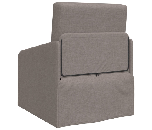 Sofá cama  2 en 1 Taupe 65x80x83 cm Tela