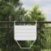 Mesa de Balcón Colgante  Plegable Blanca 60x40 cm Acero