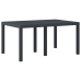 Juego de Comedor de Jardín de 7 Piezas Anthracite de Rattan Poliéster