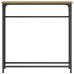 Mesa Consola  Artisan Roble 75x19,5x75 cm Madera Contrachapada y Acero
