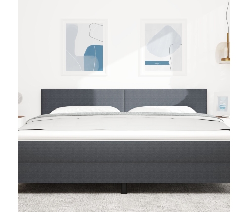 Cabecero  Diseño Sencillo Gris Oscuro 180 cm Tela de Terciopelo