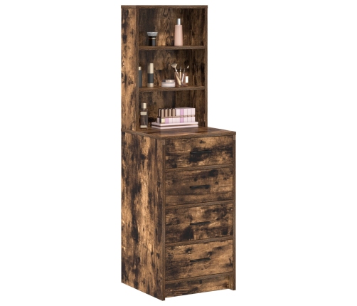 Highboard  de Roble Ahumado 40x41x135 cm de Madera Elaborada