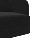 Sofá cama  2 en 1 Negro 65x80x83 cm Terciopelo