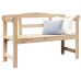 Banco de Exterior  119x76x44 cm de Madera Sólida de Pino